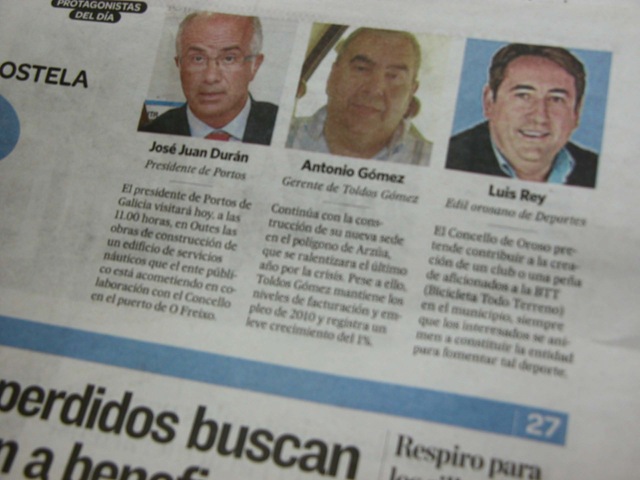 Antonio Gómez en El Correo Gallego
