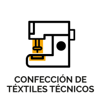 Textiles y lonas técnicas confeccionadas para uso industrial y empresarial, deportivo o para hogar