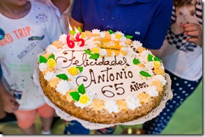 Tarta 65 cumpleaños Antonio Gómez